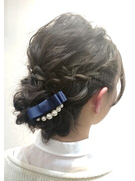ヘアーアンドメイク フォルス(HAIR&MAKE FORS) 【FORS】西田ゆか 結婚式にオススメ 綺麗め編み込みアレンジ