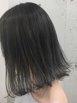 ブルーフェーセス 表参道(blue faces) 『blue faces』スモーキーグレーグラデーション×ロングボブ