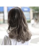 グレージュ#バレイヤージュ#ハイトーン#ブリーチ