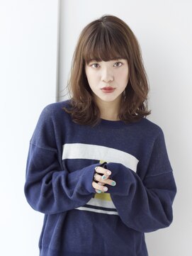 アルターリール(aL ter Rire) 【Rire尚平】外ハネミディー☆イルミナカラーグレージュ