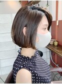 ミニボブ前下がりボブ【Ruufus恵比寿渋谷】3158