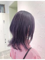 ピチカート(pizzicato)&nbsp;ミディアムウルフ　　パープルアッシュ