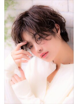 ソア 武蔵小杉(SOAR) ピンクグレージュボブルフ耳かけショートクールショート小顔ボブ