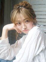 アイティー バイ アルバム 中野店(IT by ALBUM) お団子アレンジ_くびれヘアビタミンカラーメルティカラー_58500