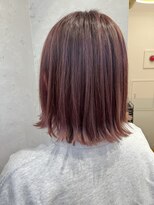 ロンドプランタン 恵比寿(Lond Printemps)&nbsp;ハイライト/ピンクラベンダー外ハネボブ*中居ヘルシースタイル