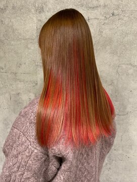 ブロッサム 朝霞台店(Blossom) 透明感 インナーカラー レッド