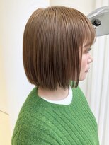 ハイブ 金沢(Hive)&nbsp;ブリーチハイトーンカラーショートボブツヤ髪スタイル髪質改善