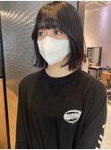 韓国ボブ／ダークグレー