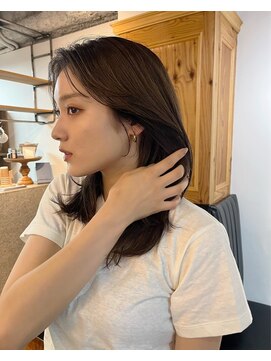 コカブ 本山(KOCHAB) 大人愛されミディ ポイントレイヤー 顔まわりカット[レイヤー]