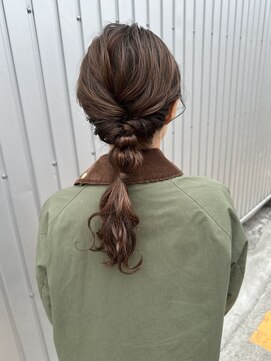 ピエドプールポッシュ(PiED DE POULE POCHE) あみ下ろしアレンジ