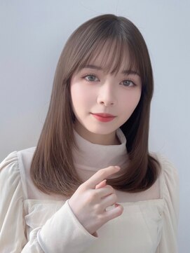 ユーフォリア 青山(Euphoria) 艶感前髪ワンカールサイドバングくびれ丸みヘア美髪大人美人