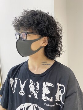 トニーアンドガイ 青山店(TONI & GUY) プードルパーマウルフカットマッシュパーマアッシュブラック