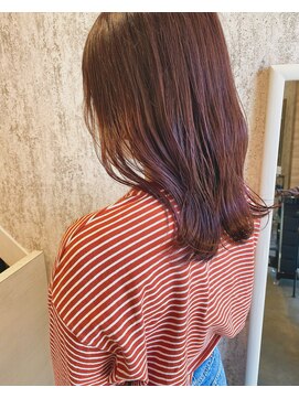 ヨル(Jor) ブリーチなしのピンクブラウンカラー♪♪