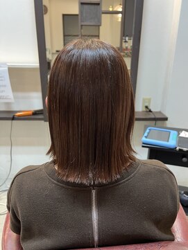 ミーテ(mi:te) ぱつっとボブ×髪質改善縮毛矯正