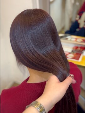 ノー バイ イオエ 西梅田(no. by ioe) ブリーチなしカラー/髪質改善/ミルクティーベージュ/小顔ヘア