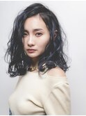 似合わせカット20代30代40代50代ワンレンウェーブミディアム