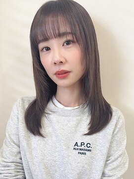 イーストハムネオ(EAST HAM NEO) 透明感グレージュ/シースルーバング