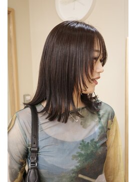 エミイ 鎌倉(eMii.) レイヤーボブ/ラベンダーブラウン/髪質改善/パーマ/鎌倉