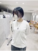 ショートボブ・ショートレイヤーボブ・インナーカラー・ブリーチ