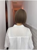 #ミルクティーカラー#中明度カラー#ボブ