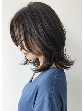 アントワープトーキョー(antwerp TOKYO) 30代40代50代外ハネミディアムレイヤー髪質改善酸性ストレート