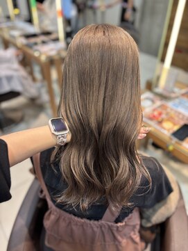 ブリーチ毛でもつる艶に♪髪質改善ベージュ