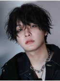 韓国ヘアシャドウパーママッシュツーブロックウルフ