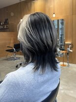 パークホワイト 代官山(PARK White)&nbsp;小顔カットウルフボブハッシュカットデザインカラー