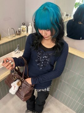 キオク(KIOX) ターコイズブルー/ルーツ/ハイトーン/ワンカラー/名古屋