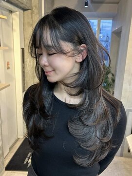 フォート(FORT) ダークアッシュ/セミロングレイヤー/ハッシュカット/春カラー