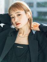 フレイムス ヘアアンドリラックス 南越谷店(Frames hair&relax)&nbsp;切りっぱなしボブ20代30代◎前髪あり外ハネ濡れ髪ヘア南越谷