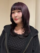 ステラ ヘア デザイン サロン(STELLA hair design salon) デザインカラー×顔まわり韓国レイヤー【浅野】