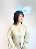 GLANZ_黒髪/小顔/オリーブグレー/ココアベージュ
