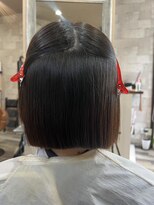 ハコ(H.A.Co) ボブスタイルの縮毛矯正のお客様です。