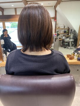 サトシオダクラ(SATOSHI ODAKURA) レイヤーボブ風×軽やかフロントの髪質改善スタイル