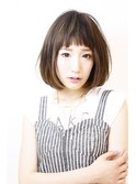 ショートバングのこなれボブ
