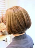 【赤羽リビーチ】髪質改善ストレート×重ため前下がりボブ