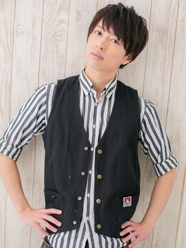 モッズヘア メン 南越谷南口店(mod's hair men) 黒髪が◎優等生風★知的束感ショートH