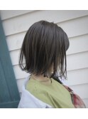ぶつ切りボブ/切りっぱなしボブ×透明感/目白/30代40代50代