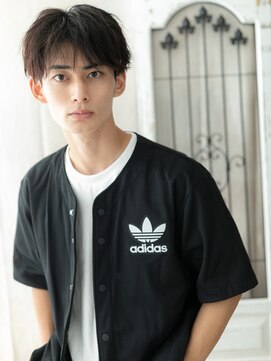 ダンディ館アダム 戸頭店 ラフな質感が魅力なソバージュ束感ルーズヘアA戸頭