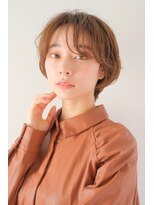 ガリカ 横浜(Gallica) 大人かわいいマッシュショートボブ/透け感ベージュ/イメチェン