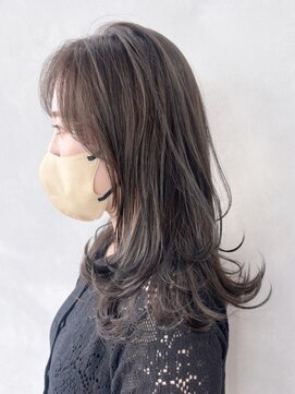 アイティーバイアルバム 八王子店(IT by ALBUM) ワンカールレイヤーロング_大人ガーリーチョコレート_ba411761