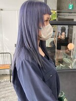 ペールラベンダー×オン眉