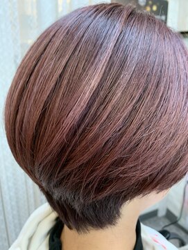 ロマンヤカタ ファース(ROMAN YAKATA fars) 髪質改善 プレミアムカラー ピンクブラウン@田代1/30