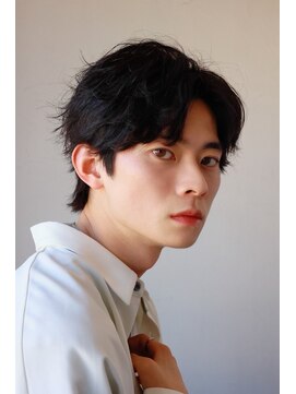 メンズカット バイ ソイクフ(メンズカット by SOY-KUFU) MEN’SHAIRセンターパートナチュラルマッシュヘア