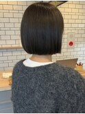 透明感カラーボブ