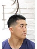 メンズ30代40代ビジネスカジュアルソフトモヒカンフェード