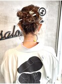 【中井千佳】よさこいヘアセット♪