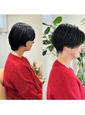 ナチュラルボブ×大人ショートボブ×ウェーブ 20代30代40代京都