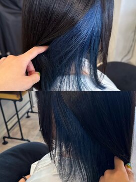 アフェクト 上大岡(affect) インナーカラー/ブルー/ブリーチ/上大岡